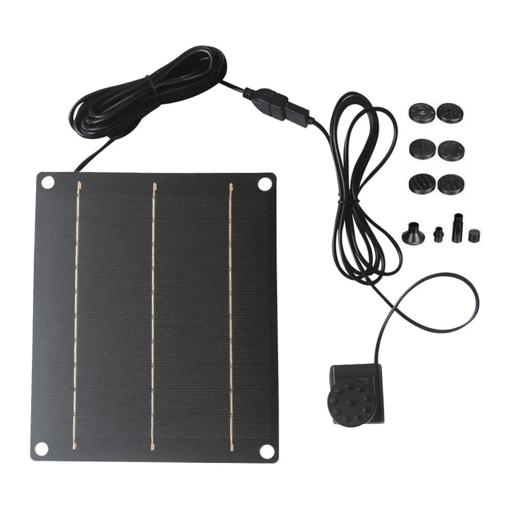 Pompa per fontana solare da 6 W Pompa per acqua solare per paesaggio esterno Fontana per acqua solare fai-da-te per stagni da bagno per uccelli Patio Giardino Acquario