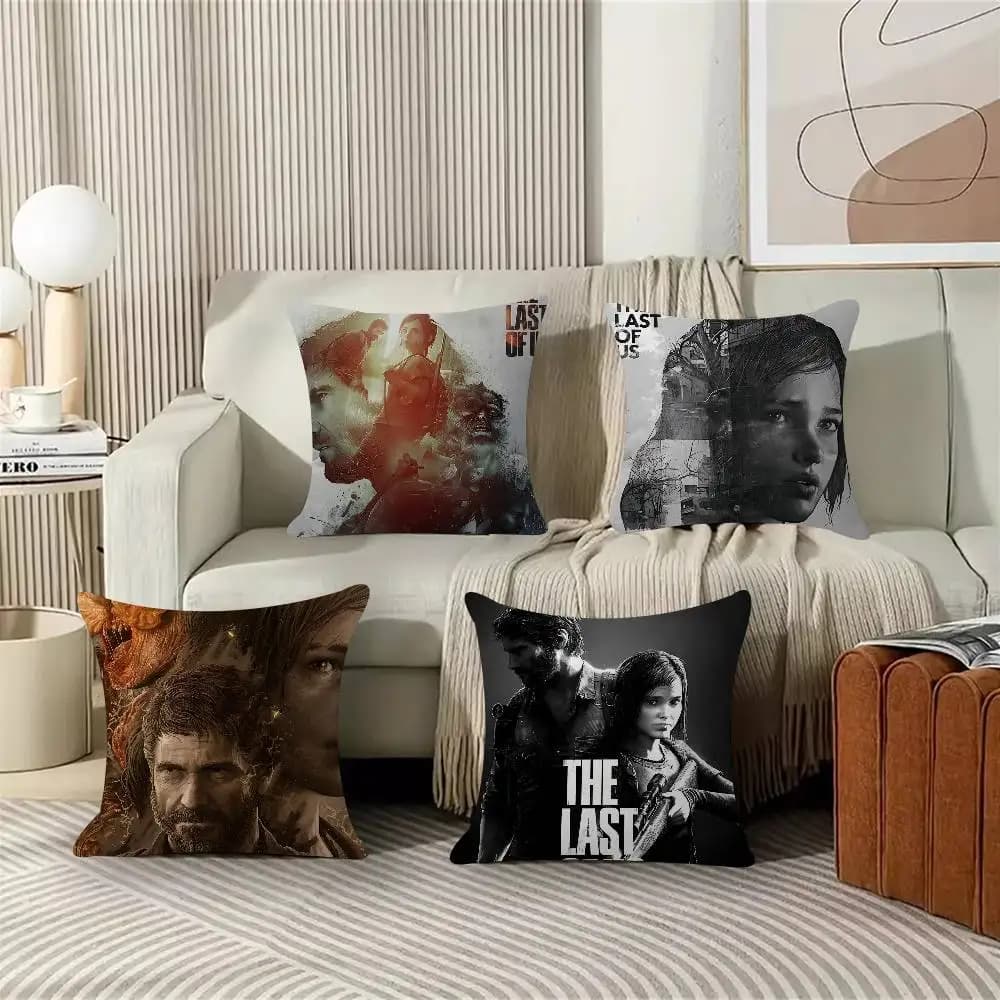 1 Pezzo Cuscino Decorativo L-Last Of Uss Game TV Anime per Divano Letto, Federa per Cuscino alla Moda