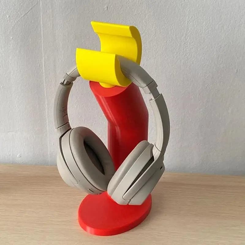Supporto per cuffie Base per cuffie Supporto per auricolari estetico Organizzatore Decorazione Salvaspazio Streaming Desktop Studio Home