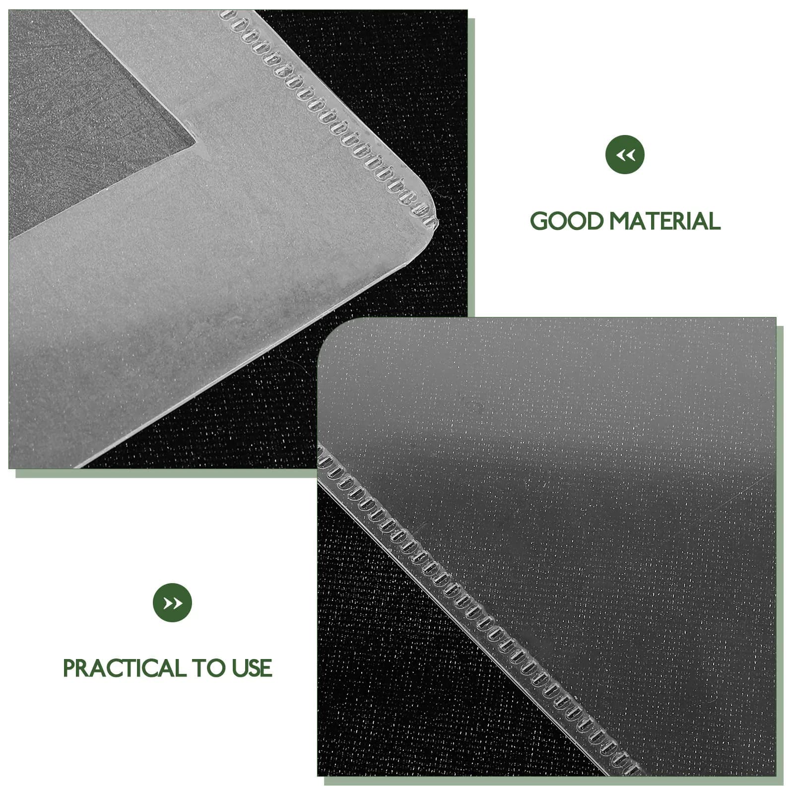 2Pcs Document Folder File Bag Transparent Plastic File Folder for School Office Paper Storage Paper Organizer Document Storage