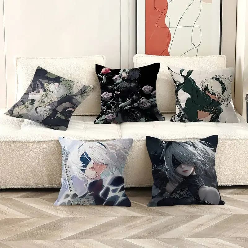 Game Nier Automata Lucky Dragon pillow cover sofa cushion cover home room decoration children gift