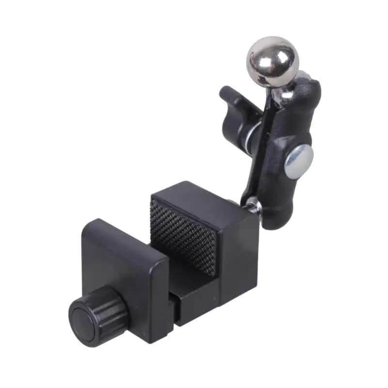 Morsetto per montaggio telefono resistente 31BA con impugnatura da 48 mm Testa a rotante a 360 gradi per tablet Luci