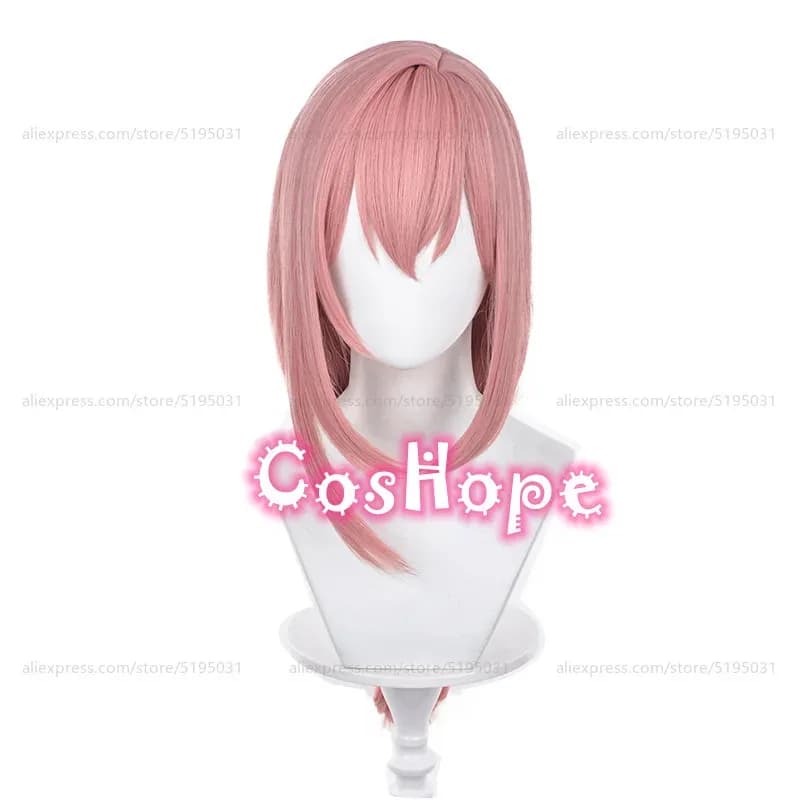 ZZZ Tsukishiro Yanagi 70cm Long Braided Pink Wig Anime Cosplay Heat Resistant Synthetic Wigs Halloween