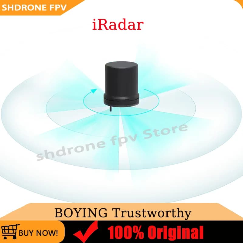 BOYING iRadar360 ° Radar Omnidirezionale per Evitamento Ostacoli, Alimentazione 12-28V, Portata 1-30m per Droni RC Industriali
