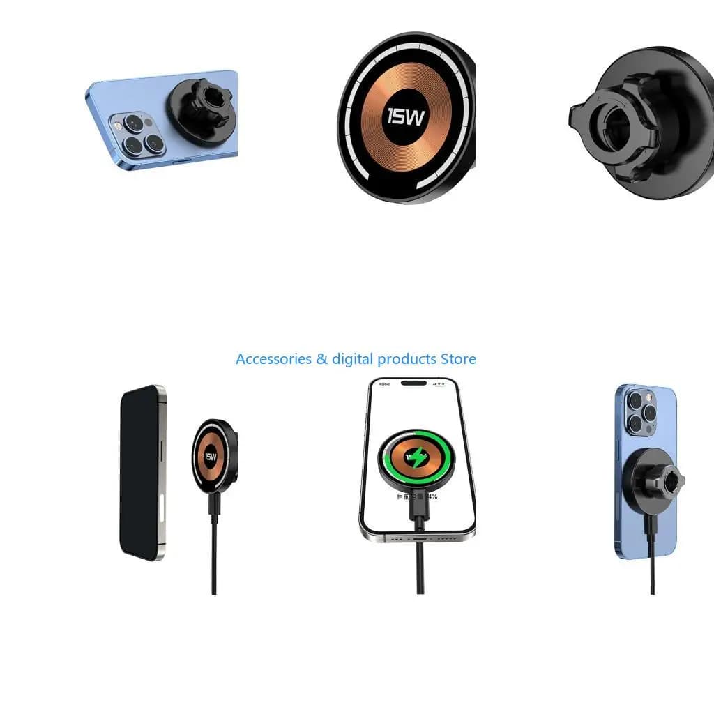77JD 15W Charging Head For Universal 17mm Ball Head Bases Suitable For Phone Holders And Stands