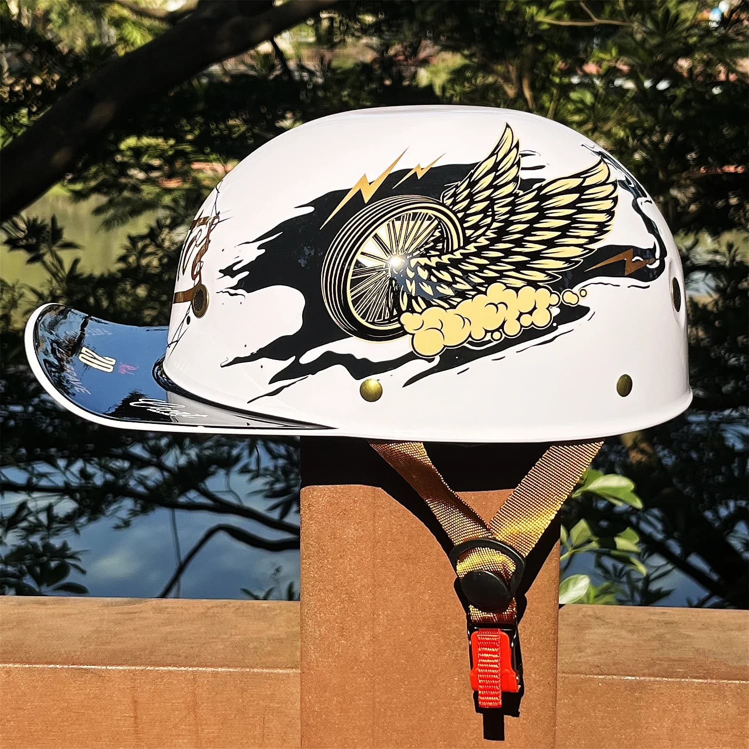 Summer Motorcycle Casque DS Baseball Cap Helmet Retro Helmets Vintage Open Face Scooter Cruiser Chopper Gangster