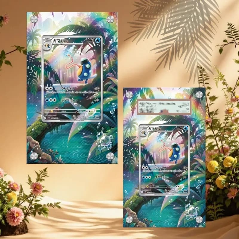 Art Display for Pokemon Palpitoad Card PTCG Keychain Anime Game Collectibles Anime Merchandise Acrylic Protective CaseToys Gift