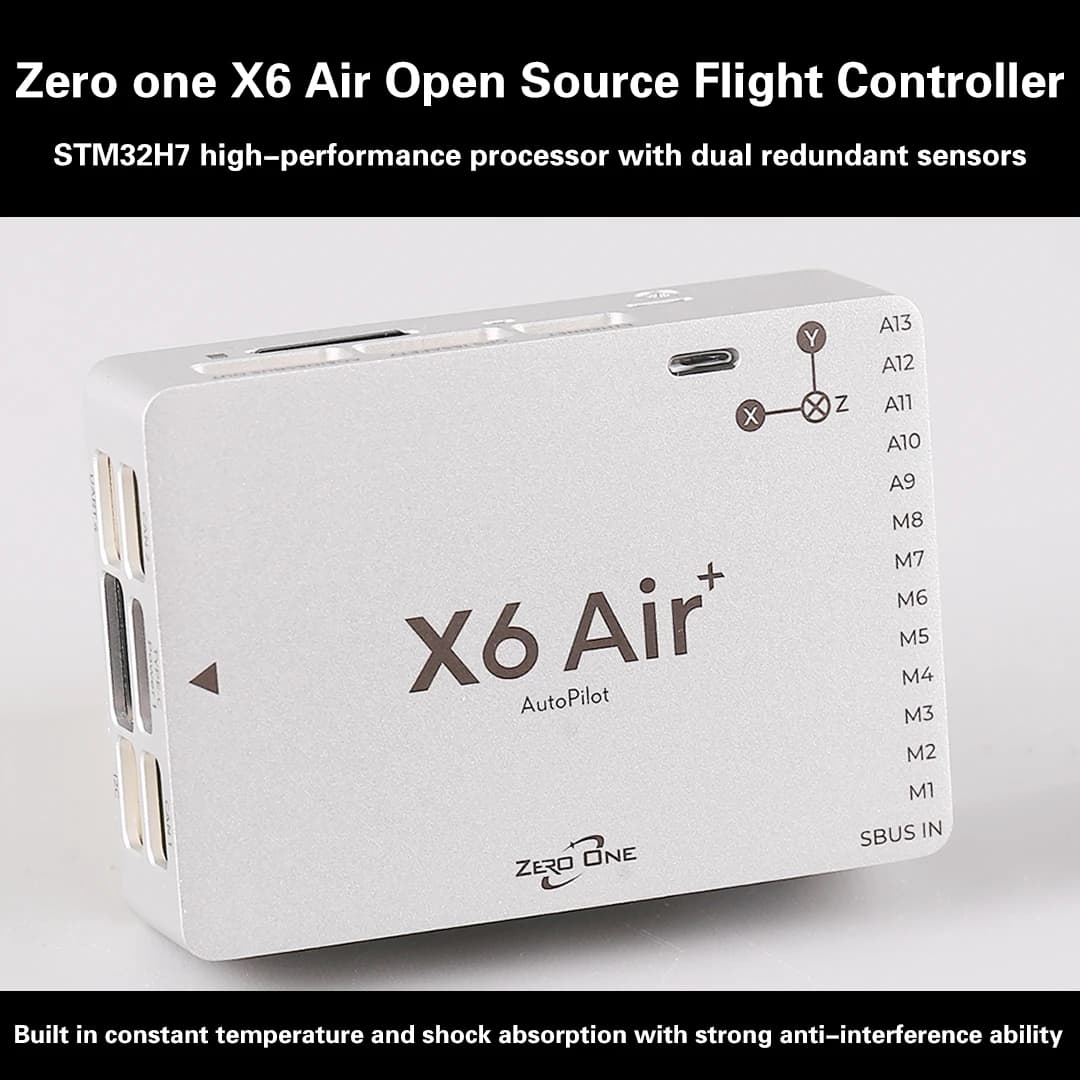 Nuovo controller di volo open-source X6 Air+ di Zero One, modello Pixhawk V6X per droni FPV PX4