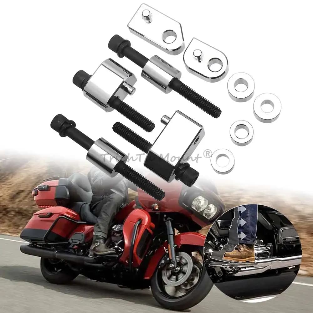 Kit di estensione pedana poggiapiedi in alluminio per moto Harley Touring Road King Street Electra Glide 09+