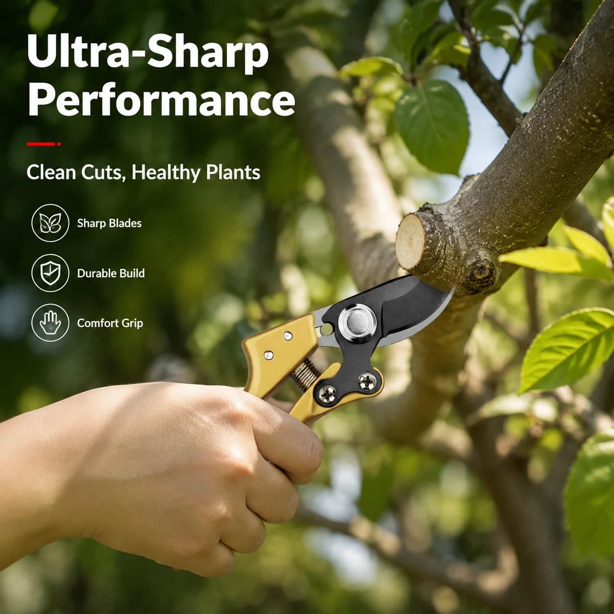 The Professional Gardener's Choice: SK-5 Steel Pruning Shears For Effortless Fruit Tree & Outdoor Trimming