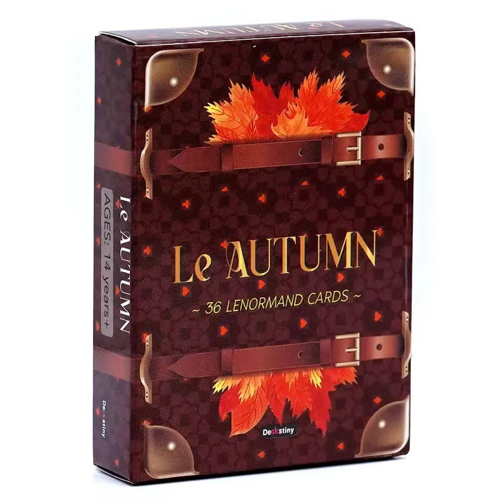 Mazzo di tarocchi Lenormand Collezione autunnale per divinazione e predizione del futuro Mazzo di oracoli Gioco da tavolo Gioco di carte dei tarocchi Giocattolo