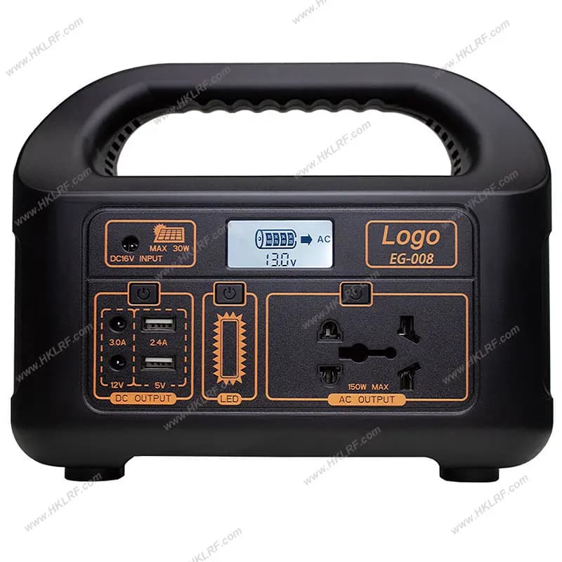 Alimentatore CC EG-008 Alimentatore portatile per accumulo di energia esterno 150W 220V + pannello solare 30W