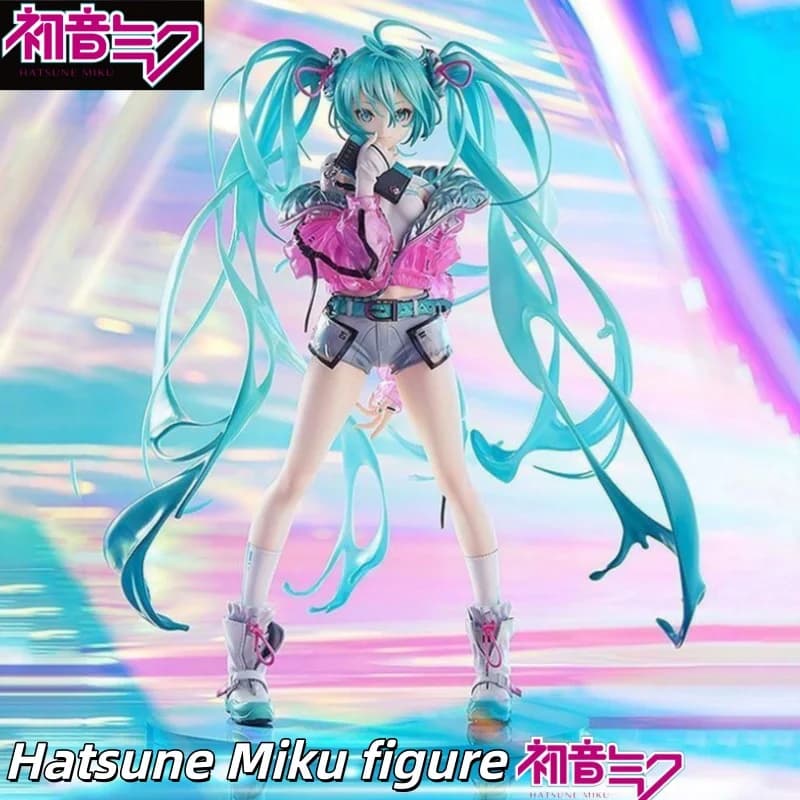 Miyayama Mai Hatsune Miku Twin Tails Figure, Cute Anime Girl Car Dashboard Ornament & Gift
