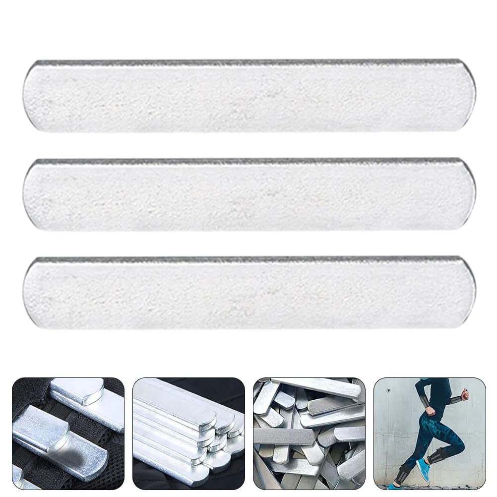 6Pcs Steel Weighted vest Strong Load Bearing Fitness Steel Plates for Workout Training Gear Exercise Weight Equipment