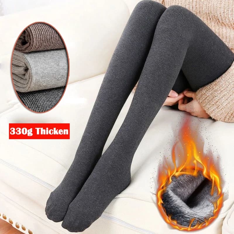 Winter Thermal Leggings Spessi 130g/330g in Women's Hot Pile, High Elastic and Sexy Waist Collant 2026