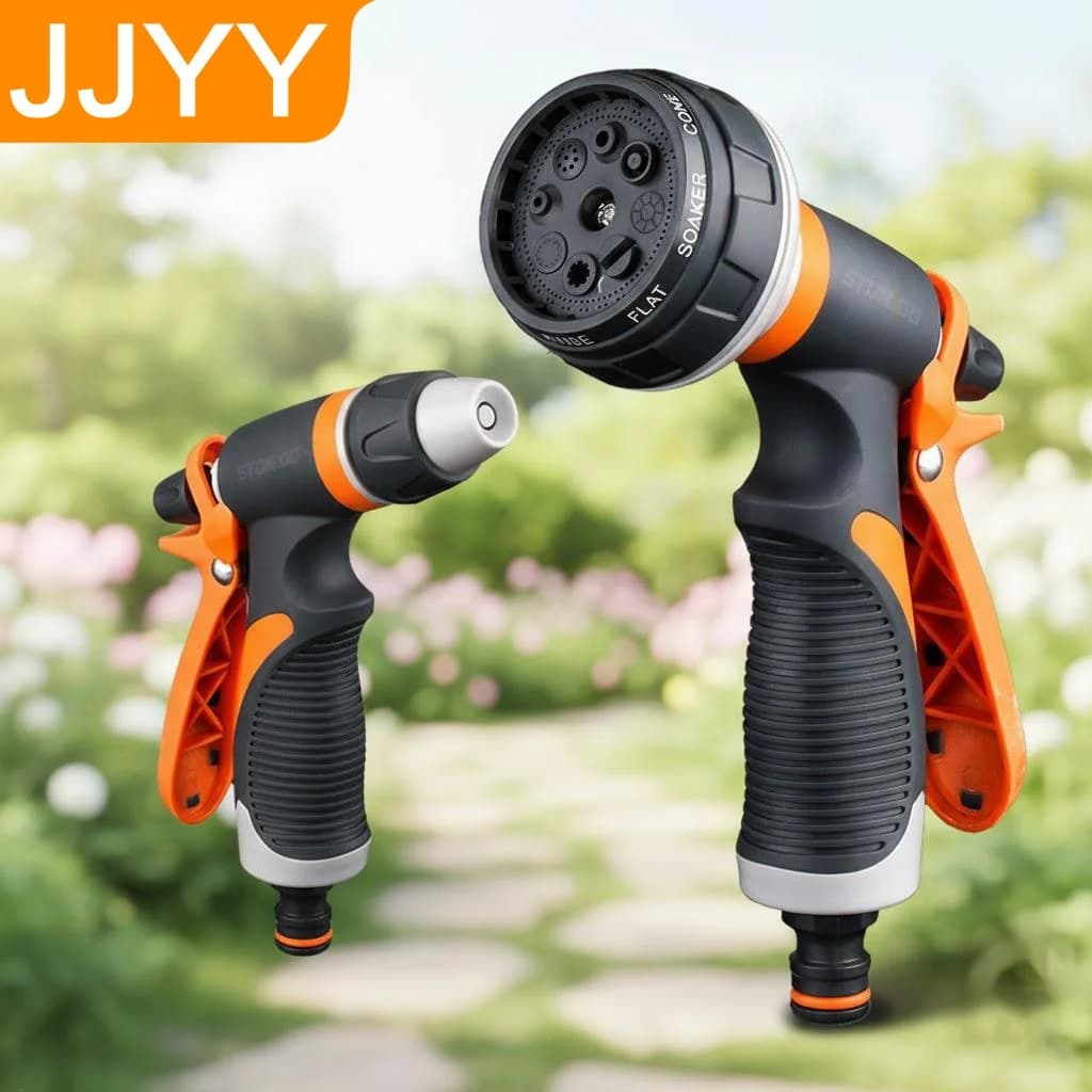 Pistola a spruzzo regolabile ad alta pressione per irrigazione giardino, pulizia auto, attrezzo per annaffiare piante da esterno