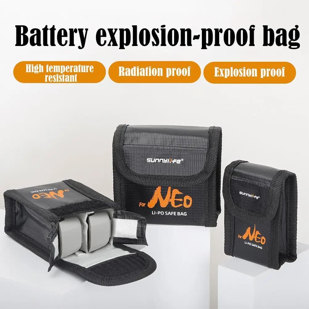 Borsa di sicurezza per batterie di droni DJI NEO, custodia protettiva antideflagrante per batterie al litio