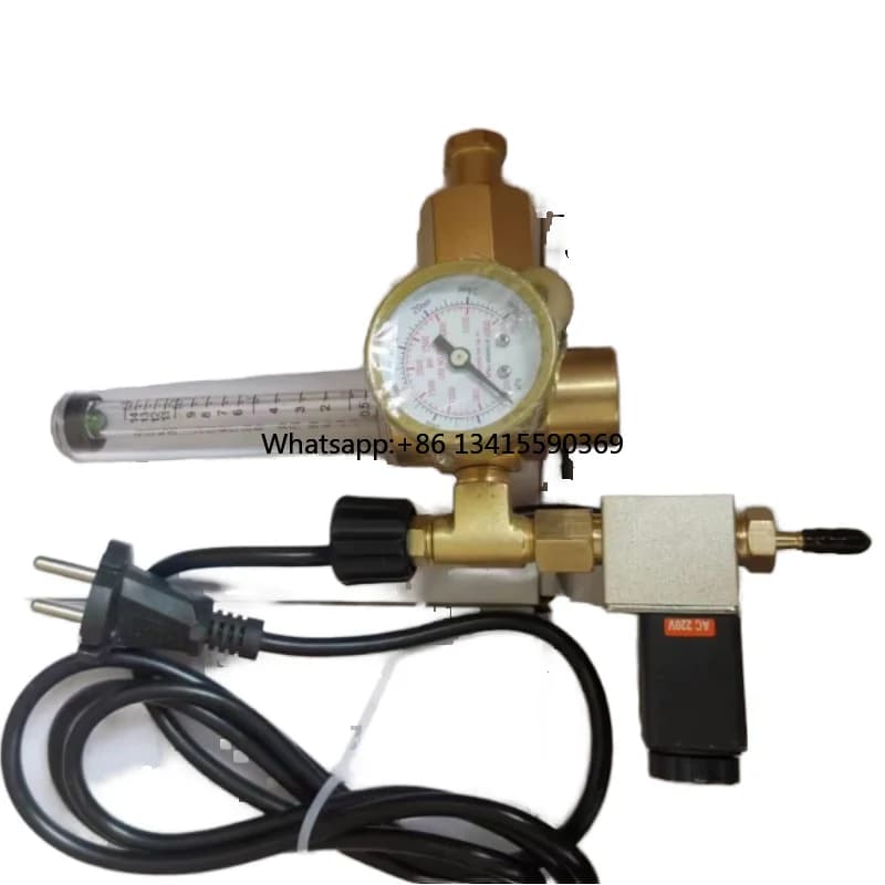 Regolatore di CO2 per controllo elettrovalvola Misuratore di portata per anidride carbonica per sistema di controllo ambientale Analizzatori di gas per serra