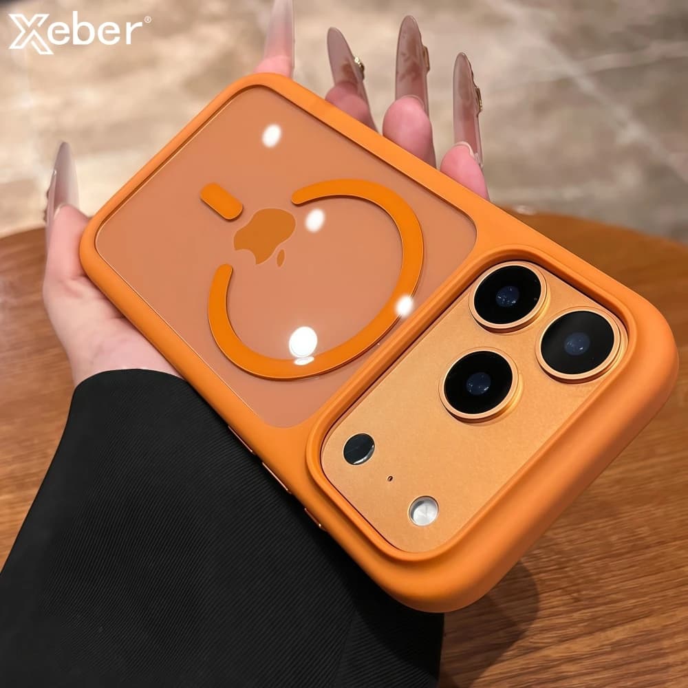 Crystalline Magnetic Phone Case for Magsafe for iPhone 17 Pro Max 17 Pro Shock-resistant case for hybrid bumper with wireless charging