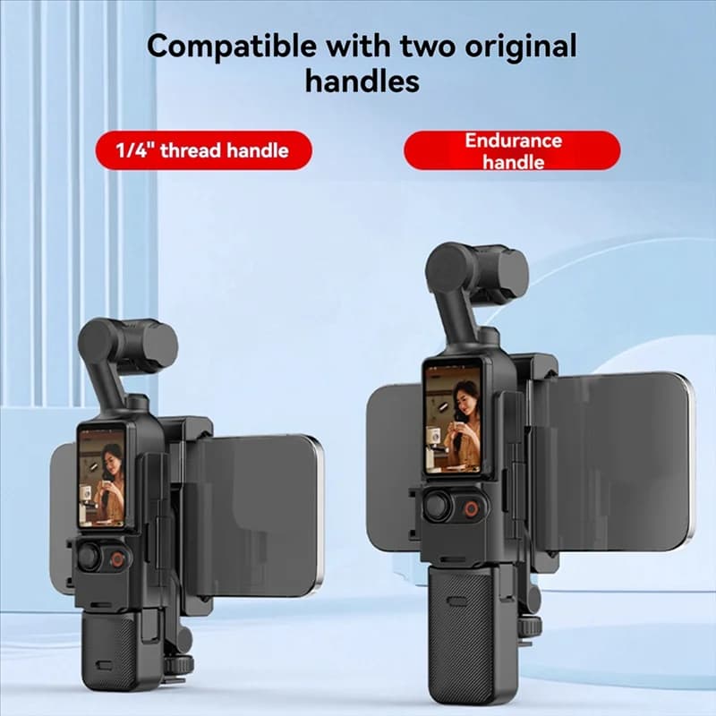 Adattatore staffa di espansione B27B per DJI Osmo Pocket 3 cornice protettiva per telefono fotocamera teleprompter supporto per treppiede fotografico