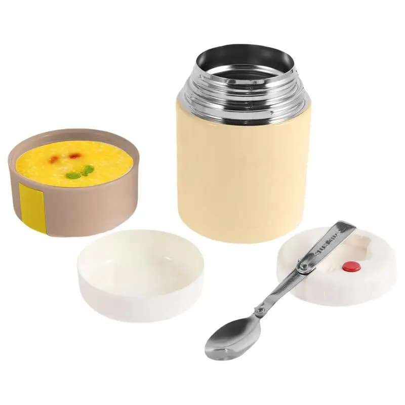 Contenitore per alimenti isolato Barattolo per alimenti isolato sotto vuoto Barattolo per alimenti isolato sigillato sottovuoto Contenitore per pranzo termico in acciaio inossidabile 28 Oz