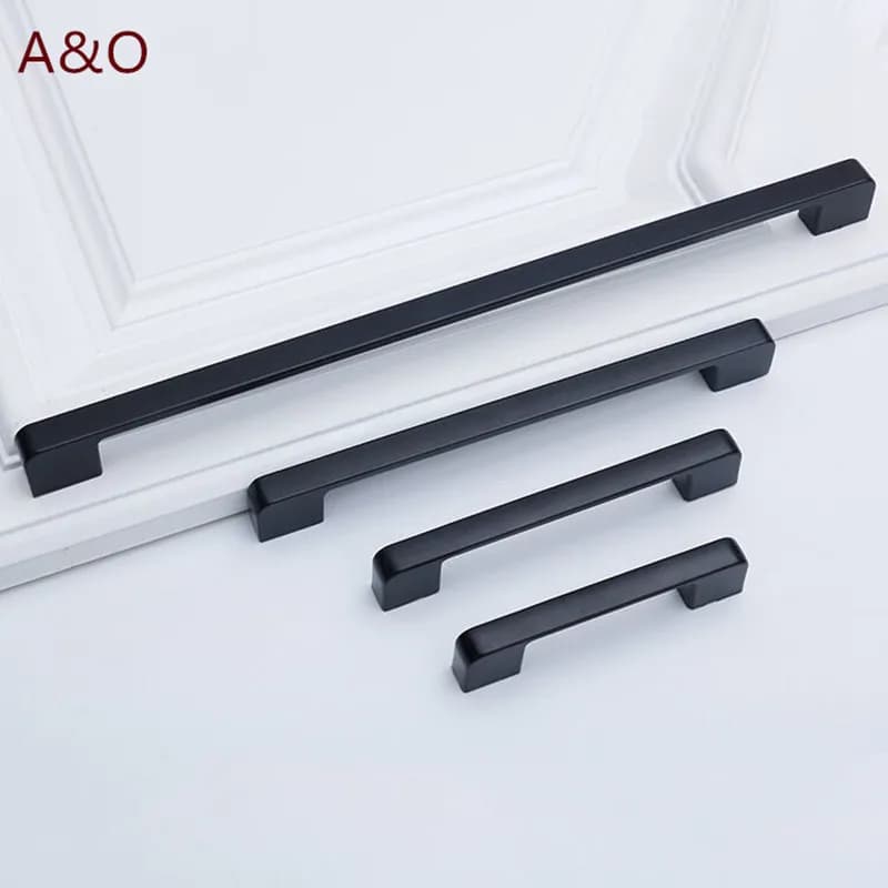 Maniglie Cassetto Armadietto Mobili Maniglie da cucina per Manopola dell'armadio Porta Cassetto Mobili Manopola da cucina Classico Nero Bianco Oro