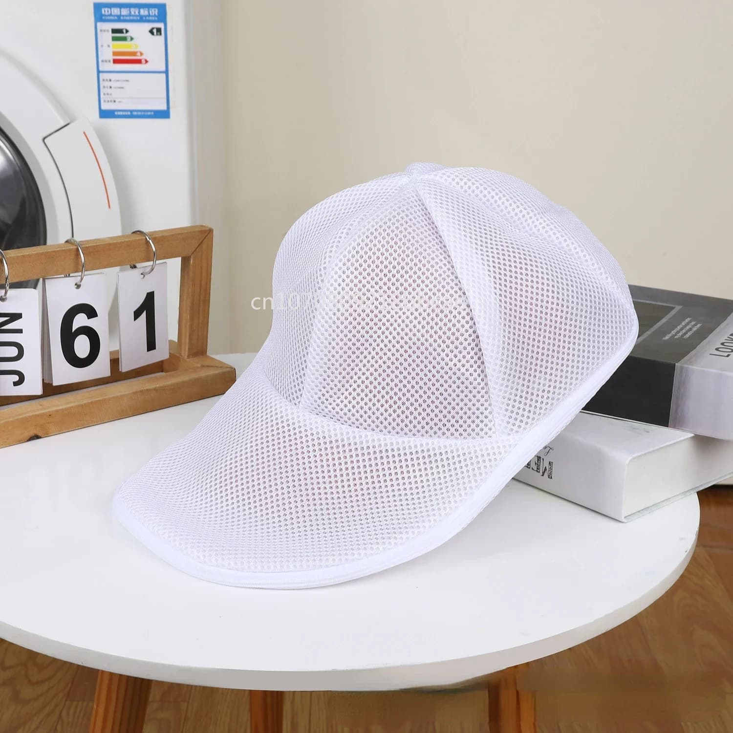 1PC Protezione per il lavaggio dei cappelli Berretto da baseball Pulitore Borsa per il bucato Borsa per il lavaggio del cappello Borsa a rete per lavatrice