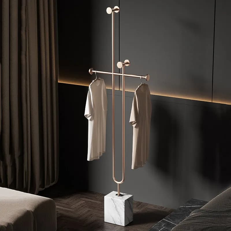 Floor-mounted wall-mounted hanger for bedroom, living room furniture coat hangers, small hangers for home, light luxury clothes for home