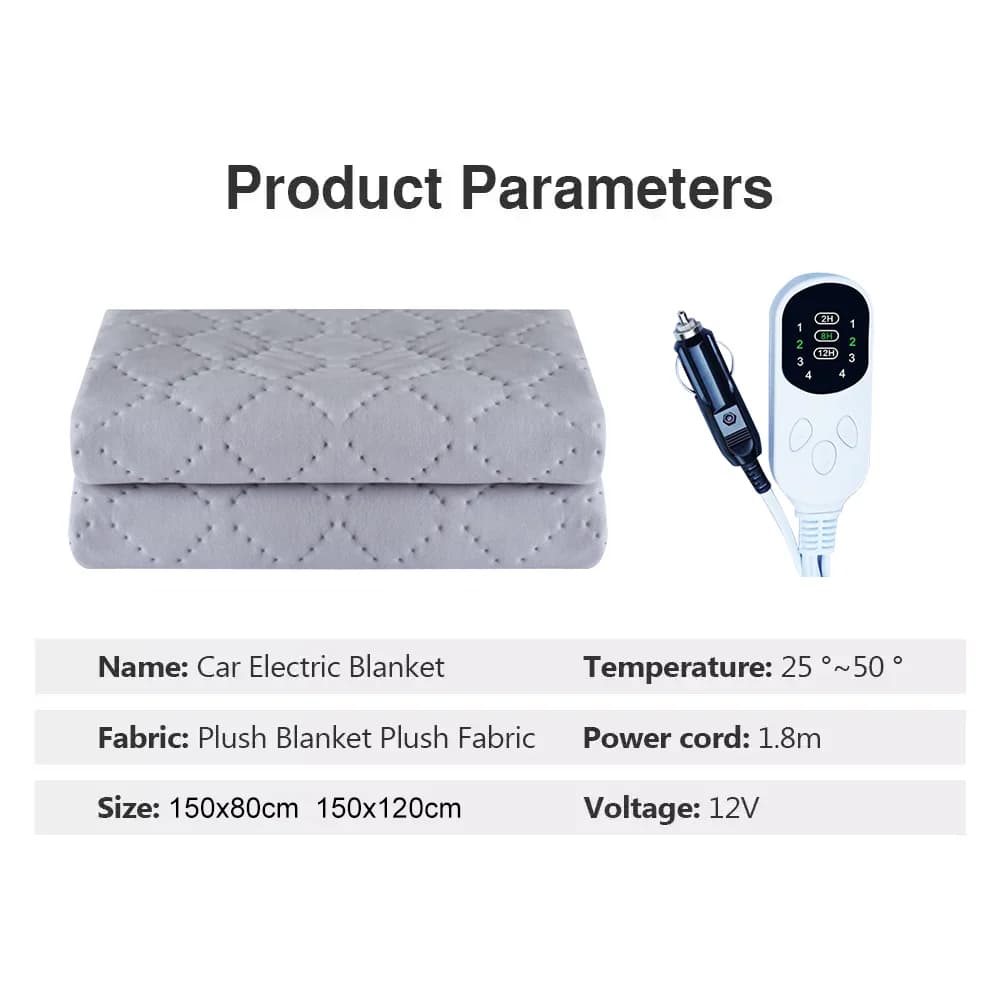 1PC 12V Car Heating Blanket Auto Sleeper Warm Heater For Camping Trucks Off-Road Vehicles Heated Blanket Seats Heater Warm Heat