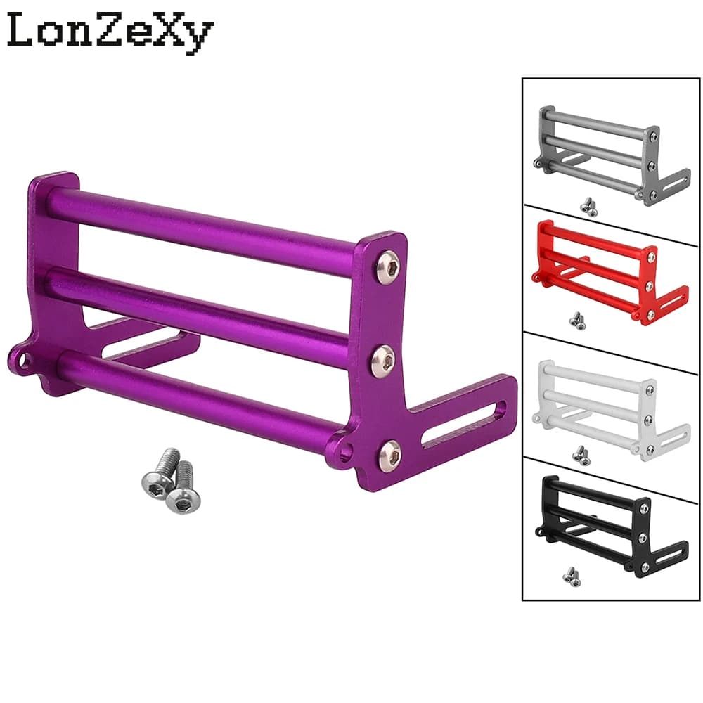 Paraurti anteriore in alluminio Bull Bar per 1/10 RC Crawler Axial SCX10 TRX4 LCG Telaio FJ40 Dodge Power Wagon Cab Cliffhanger Corpo