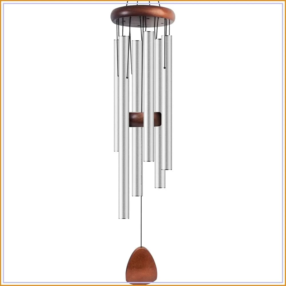 37 Inch Aluminium Wind Chime for Garden Patio Decoration with Deep Tonal B Major Pentatonic Scale