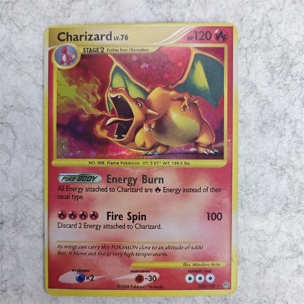 PTCG Charizard Cards Shining Local Laser Ex GX VMX Hobbies Rare Collection Battle Card Exquisite Collection Game Toys Gifts