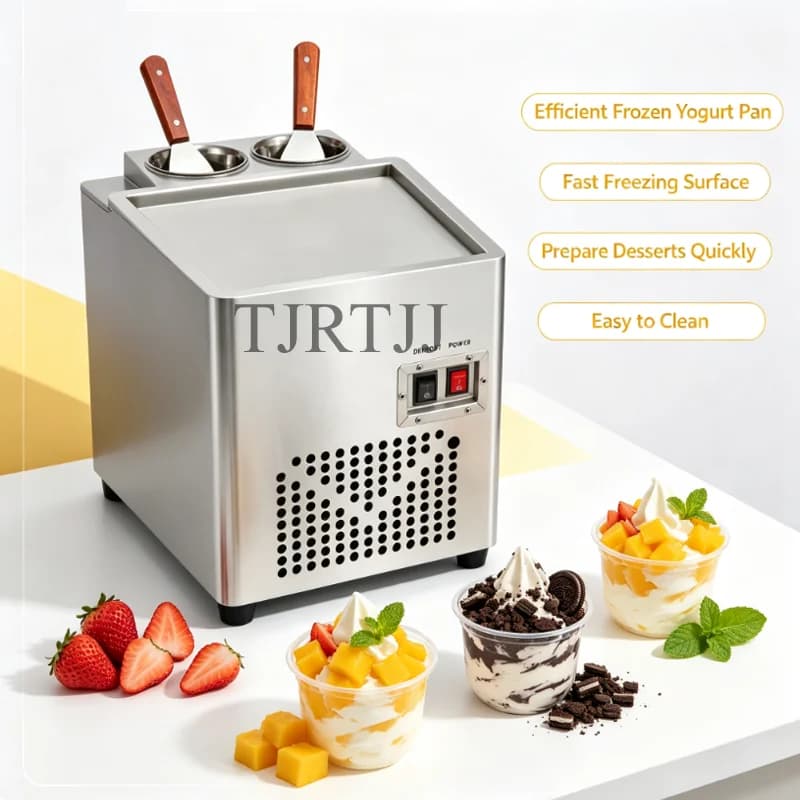 Thailand Fry Ice Cream Rolls Maker Fried Ice Cream Machine Yogurt Machine Fry Ice Cream Pan