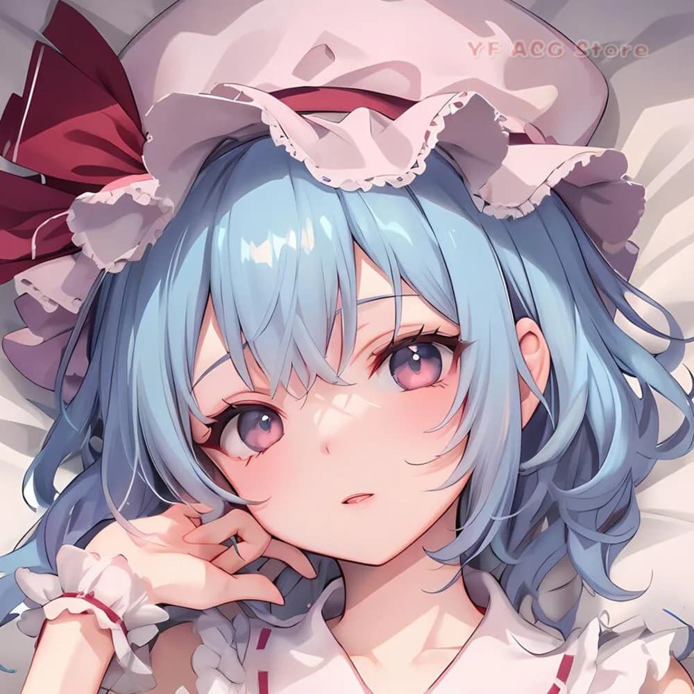 Touhou Remilia Scarlet Otaku Dakimakura Cover Federa per cuscino con stampa su entrambi i lati, morbida, calda, decorazione per la casa, regalo per gli appassionati di anime