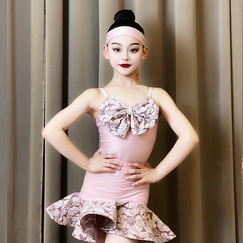 Gonna da ballo latino personalizzata Vestito da pratica per ragazze Costumi da spettacolo Set di abiti Abiti da competizione di ballo da sala per le donne