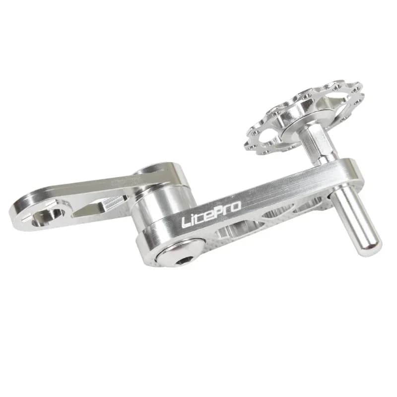 Tenditore catena deragliatore posteriore per bici pieghevole Litepro LP con ruota ovale per bicicletta con puleggia guida