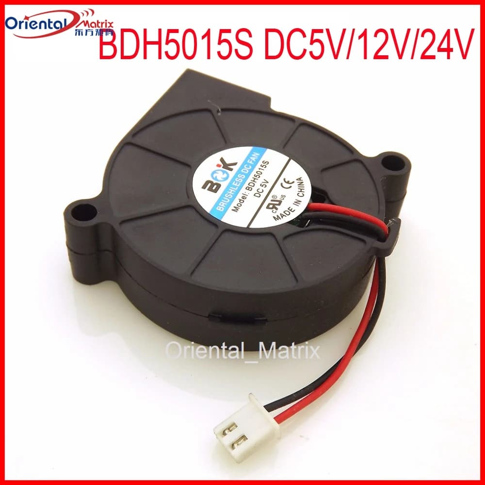 Ventola di Raffreddamento Ultra Silenziosa BDH5015S DC5V 12V 24V 50*50*15mm per Umidificatore e Turbo Cooler