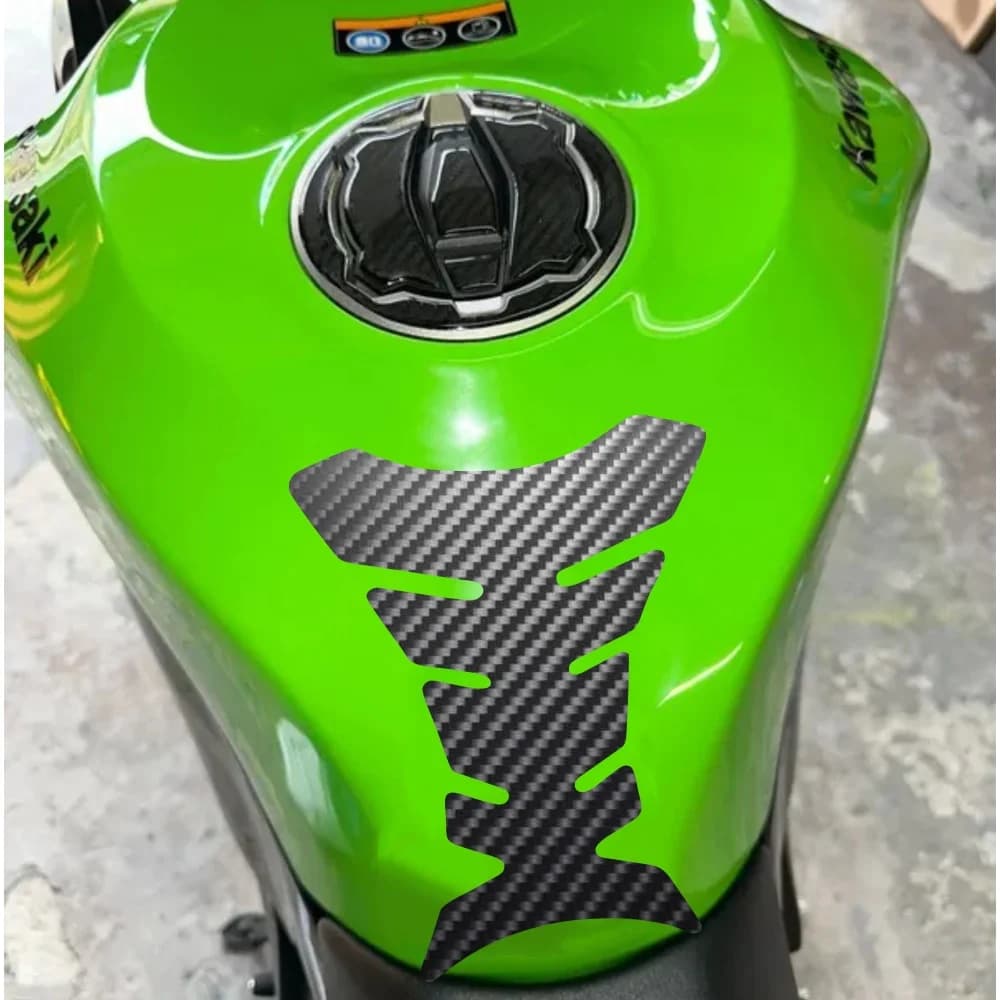 Adesivi 3D in Fibra di Carbonio a Lisca di Pesce, Protezione per Serbatoio Auto e Moto, Universale