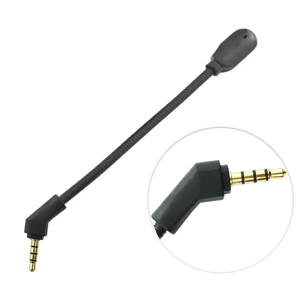 HDL Noise-Canceling Microphones Replacement 3.5mm Game Detachable Mic Boom for ASUS ROG Theta 7.1 Gaming Headset