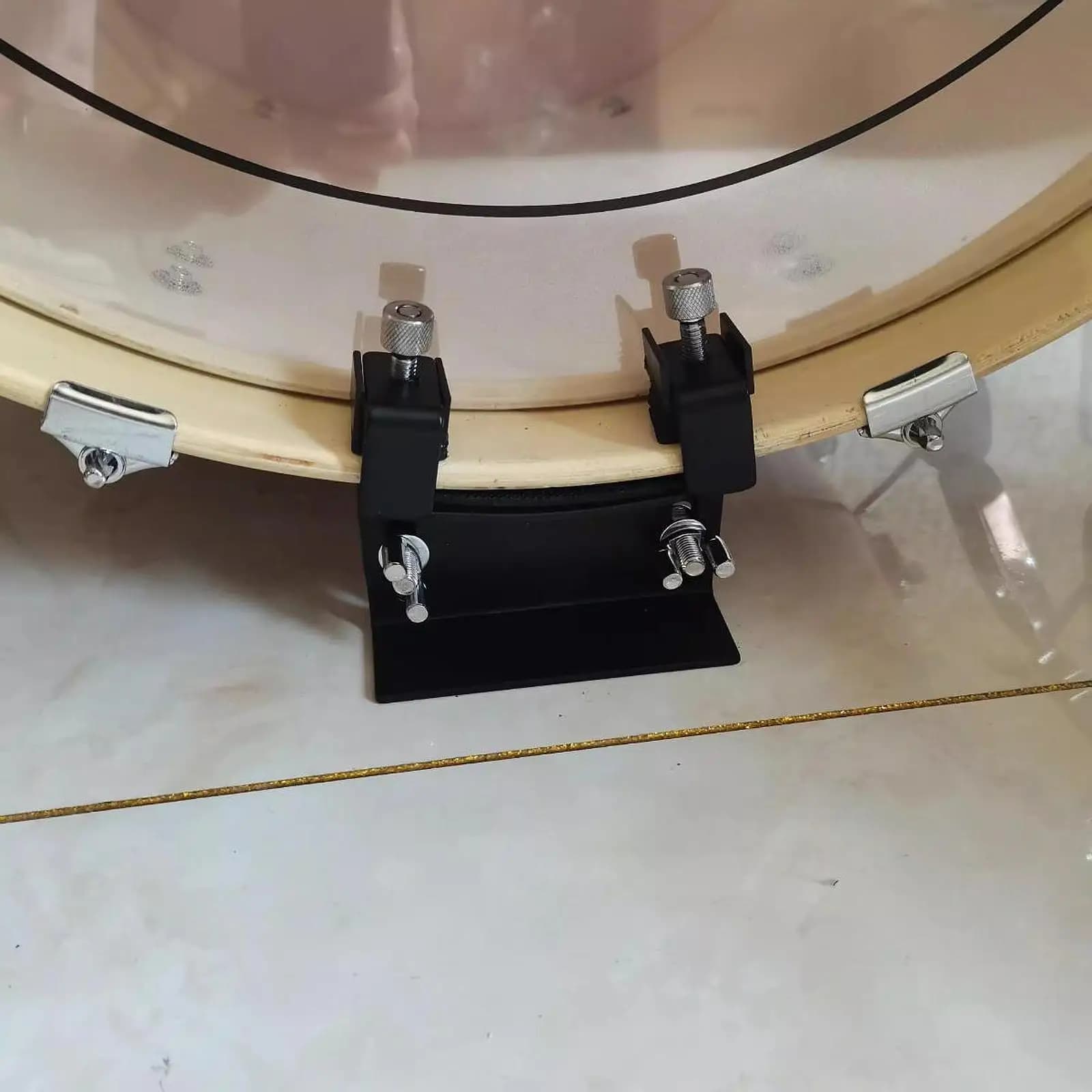 Supporto per Batteria in Metallo Regolabile in Altezza, Accessorio per Pratica di Batteria, per Installazione di Batterie Basse