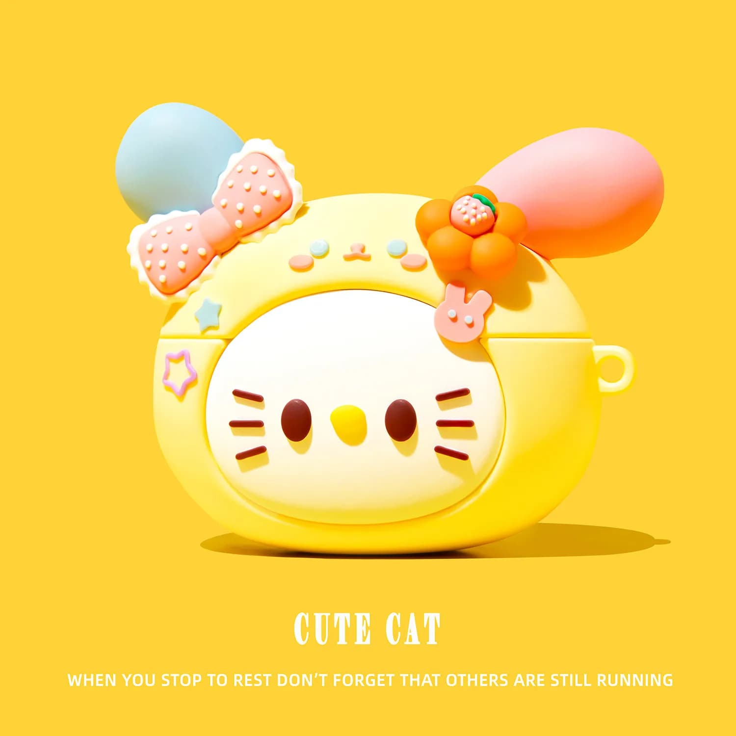 Per Airpods 4 3 2 1 Airpods Pro Pro 2 Airpods Pro 3 Sanrio Custodia Protettiva in Silicone 3D a Forma di Hello Kitty per Auricolari