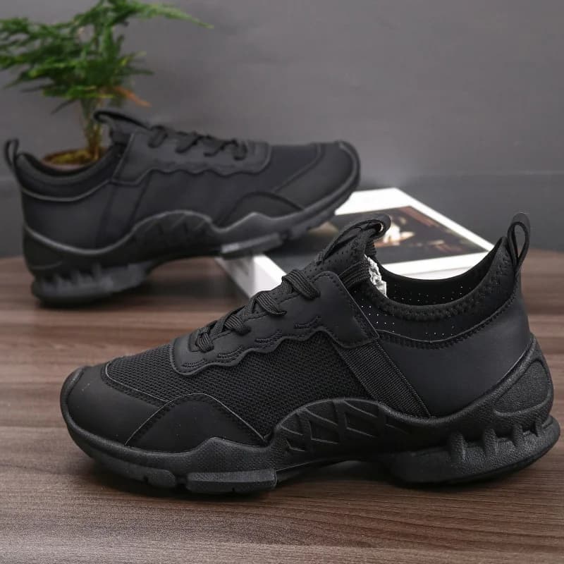 PU leather breathable non-slip sports sneakers, new men's casual shoes for autumn, lightweight and durable men's shoes for all seasons