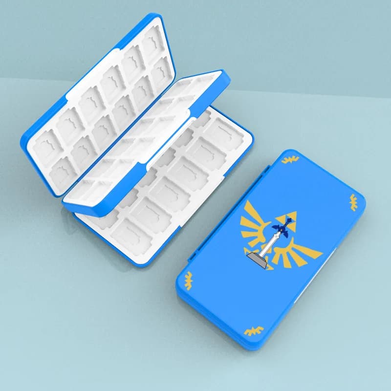 48 in 1 per Nintendo Switch OLED LITE Accessori Custodia per carte da gioco carina Schede SD Scatola di immagazzinaggio per Nintendo Switch con guscio rosa per Nintendo Switch