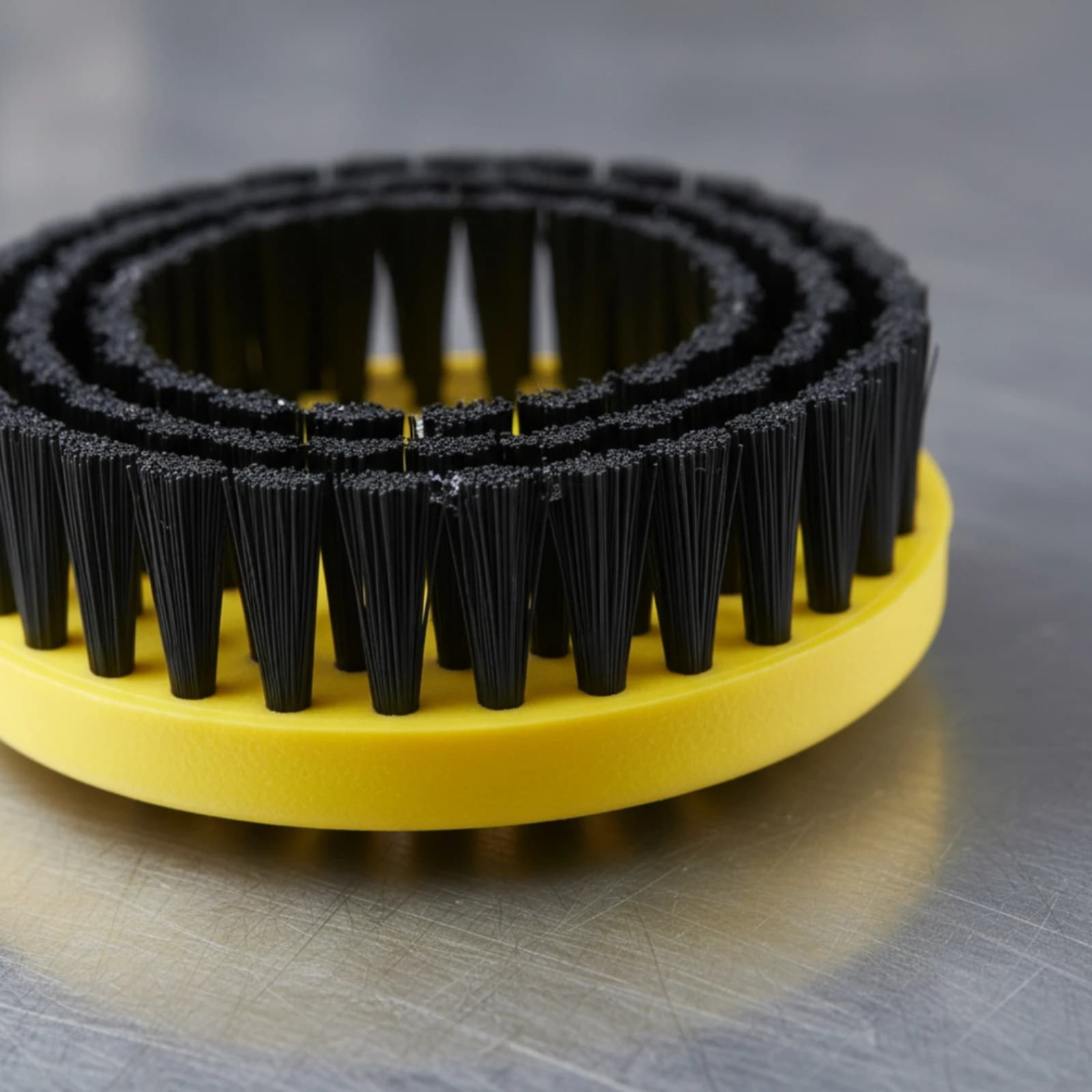 Round Cleaning Brush Head Dense Bristles Circular Brush Head Household Tool Central Opening Multi-Use