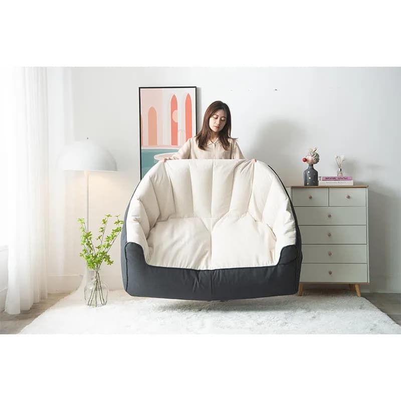 Luxury classic bag armchair for outdoor living space or bedroom Comfortable lazy sofa and support for a rest sleep