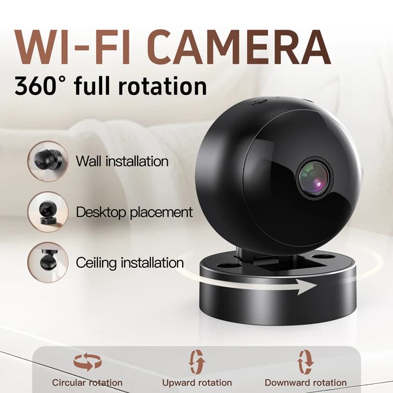 Nuova Mini Telecamera 4K Wireless WiFi per Monitoraggio di Sicurezza, Alta Definizione, Visione Notturna, Protezione Remota, Sorveglianza a Infrarossi 2026