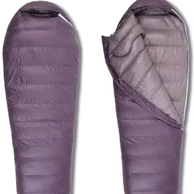 Sacco a Pelo da Campeggio Scomponibile Impermeabile Semplice Caldo Confortevole Ultraleggero in Nylon per Esterni