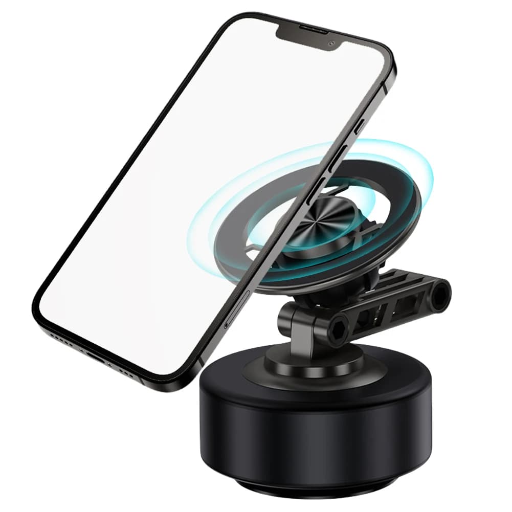 Supporto magnetico per navigazione per auto Supporto per telefono per auto ad adsorbimento del vuoto Supporto per telefono cellulare pieghevole per streaming live desktop