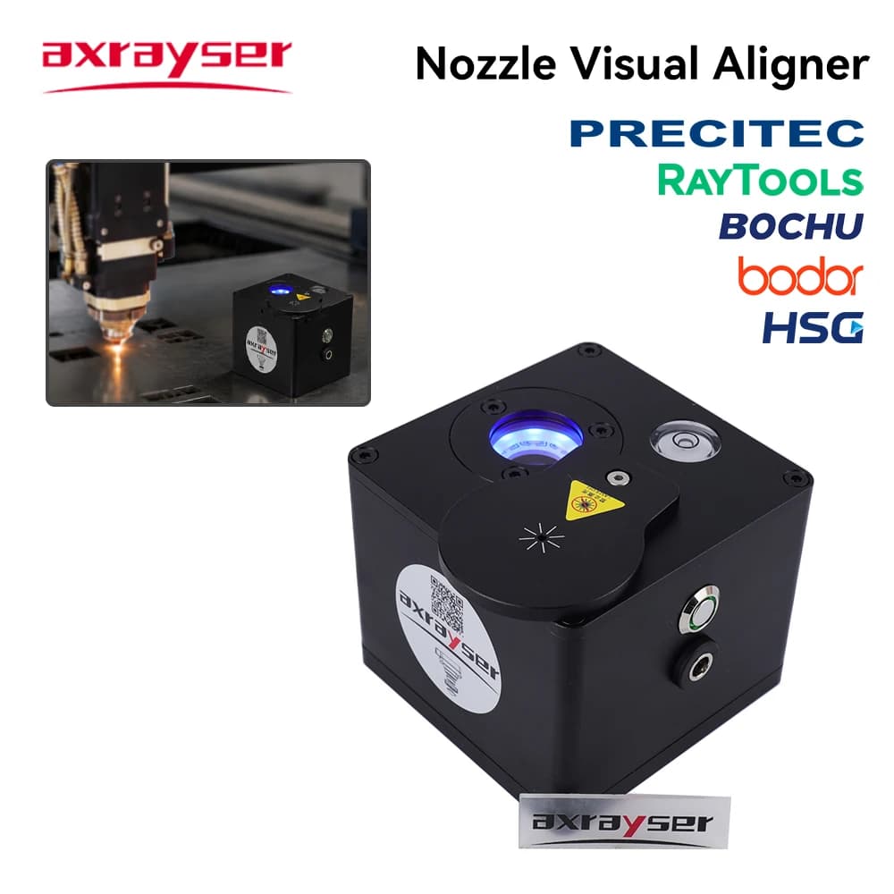 Axrayser Nozzle Visual Aligner Smart Laser Cutting Calibration Tool AI Vision High Precision Portable Manual Center Device