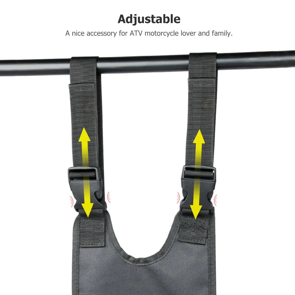 2Pcs Beach Motorcycle Rear Pedal Atv Foot Rest Hanging Bag Wear-Resistant Shockproof Motorbike Passenger Foot Rest Convenient